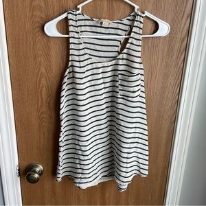 *100% silk Striped Tank Size Small